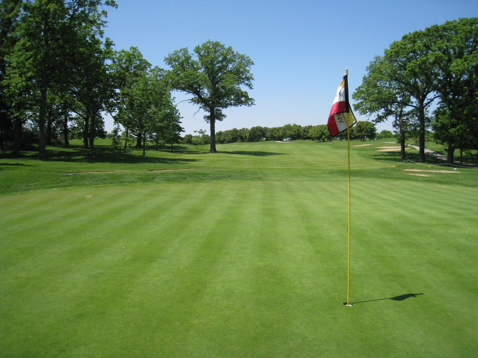 Green golf fairway