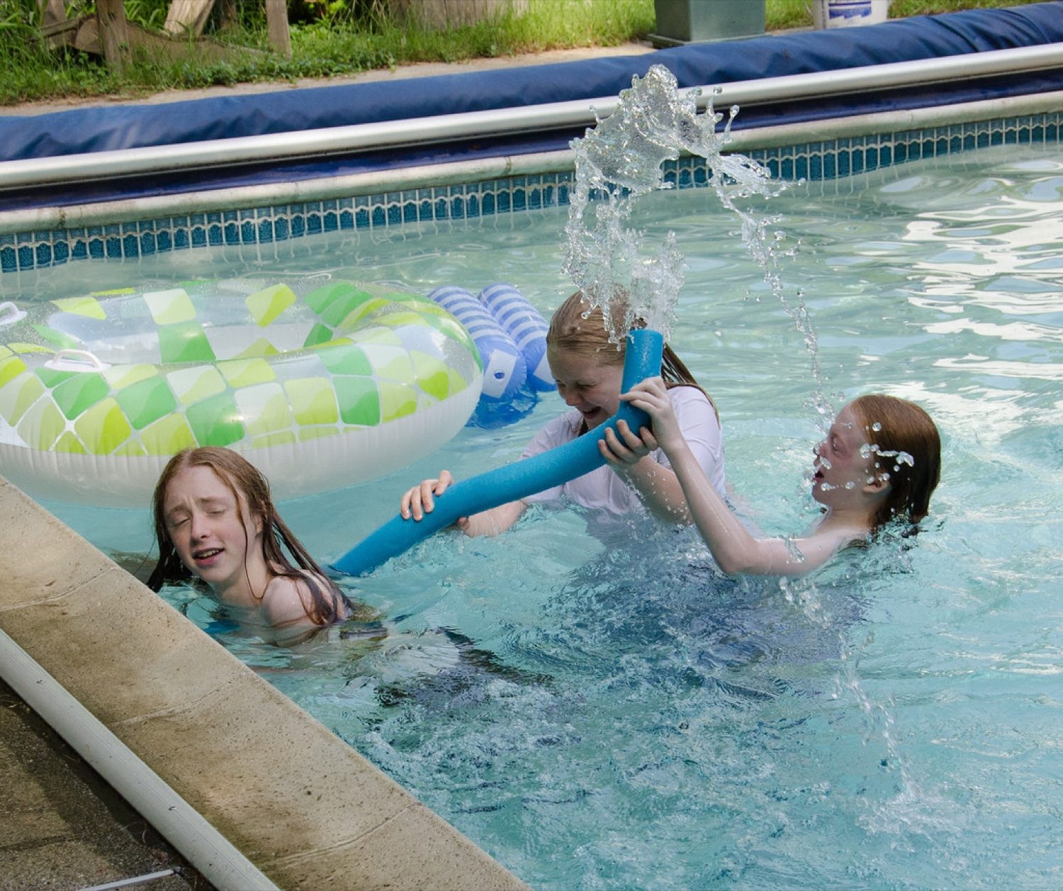Kids at the resort pool in Palm Beach